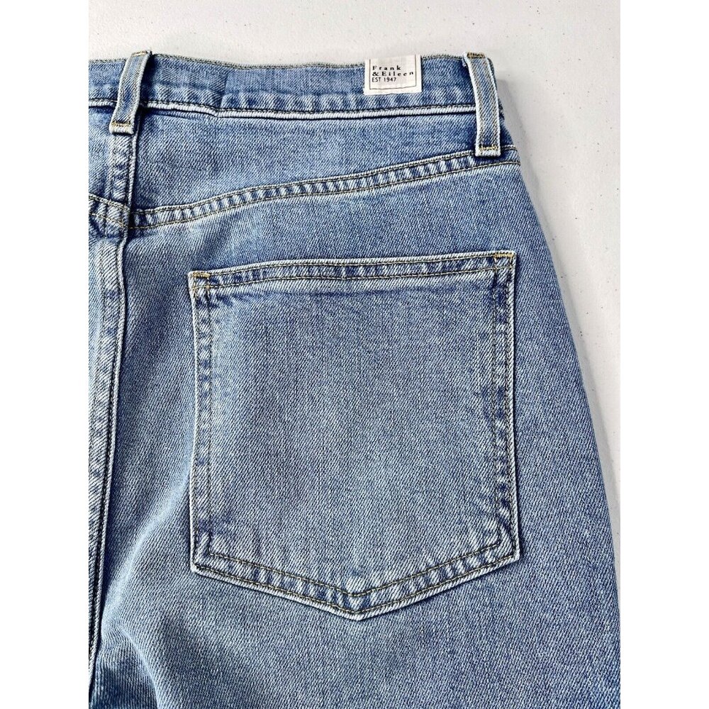 FRANK & EILEEN Women's Light Wash Monaghan Button Fly Raw Hem Jeans 30 - Picture 6 of 8